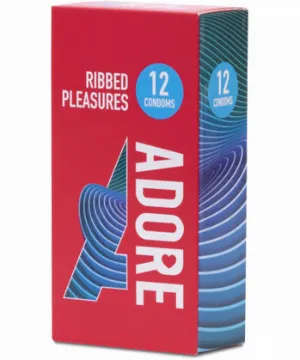 Adore Condoms Ribbed Pleasure